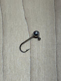 Round Jig Head Black Nickel J Hook