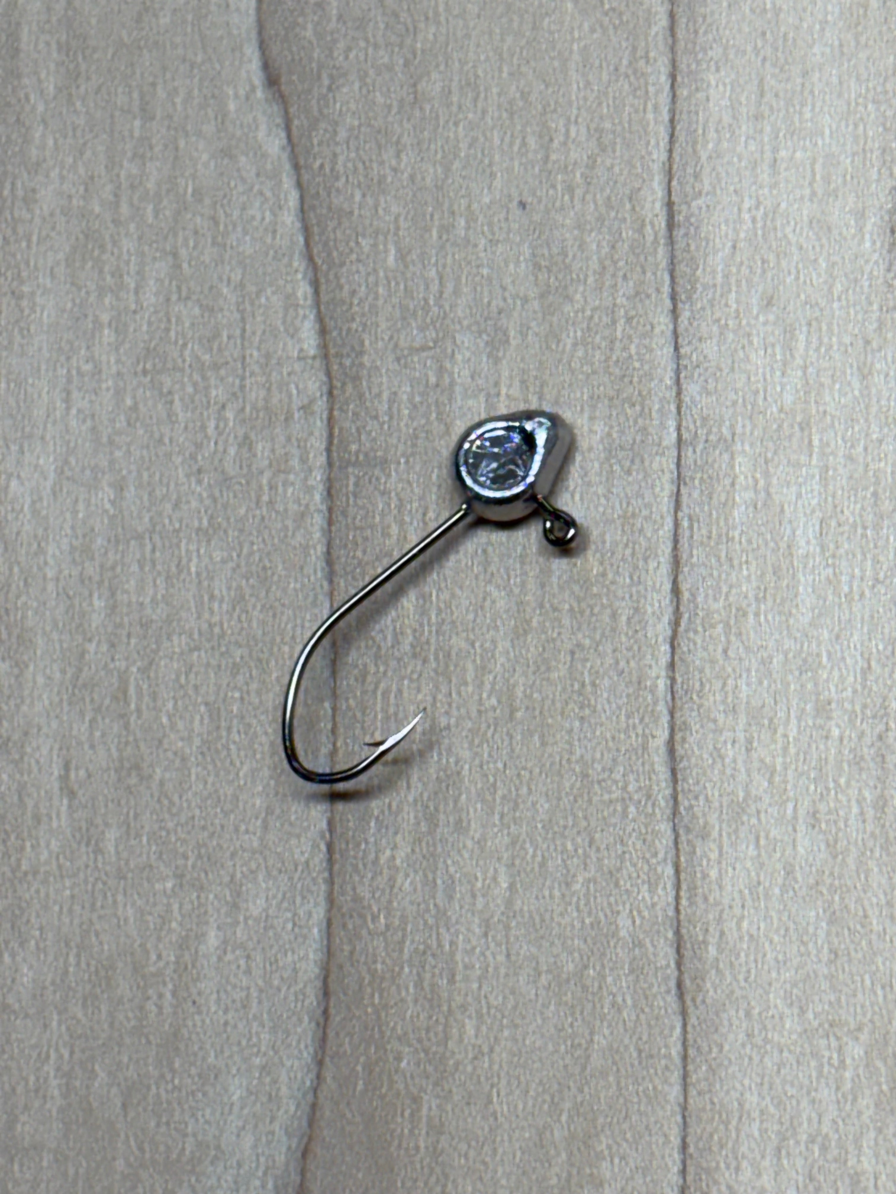 Big Eye Minnow Jig Head with Black Nickel Lil' Nasty Sickle Hook